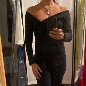 Asymmetrical Shoulder top with keyhole